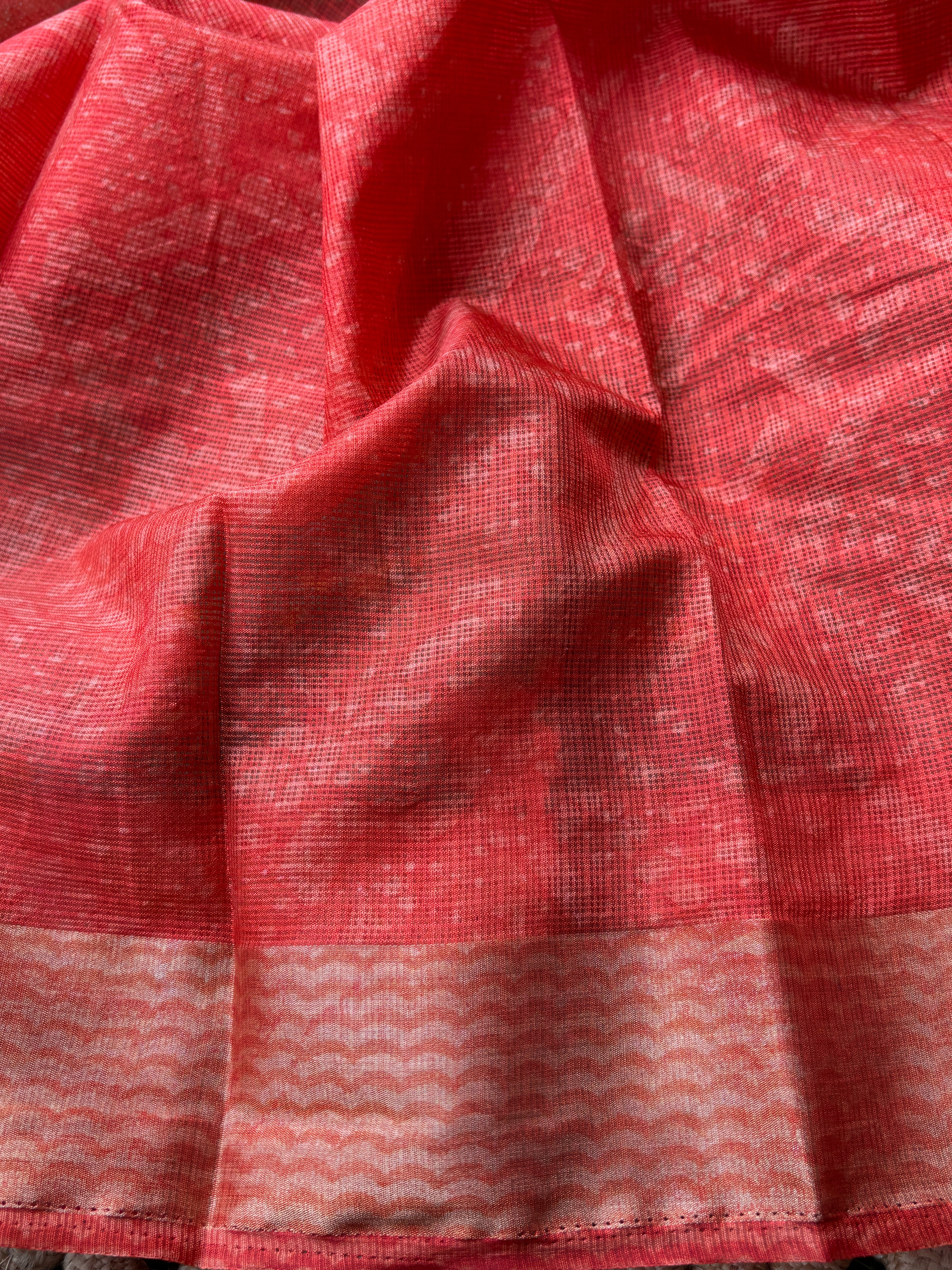 Cream Kota Saree with Digital Art Print | Lightweight Elegant Saree | Chandrika Lifestyles