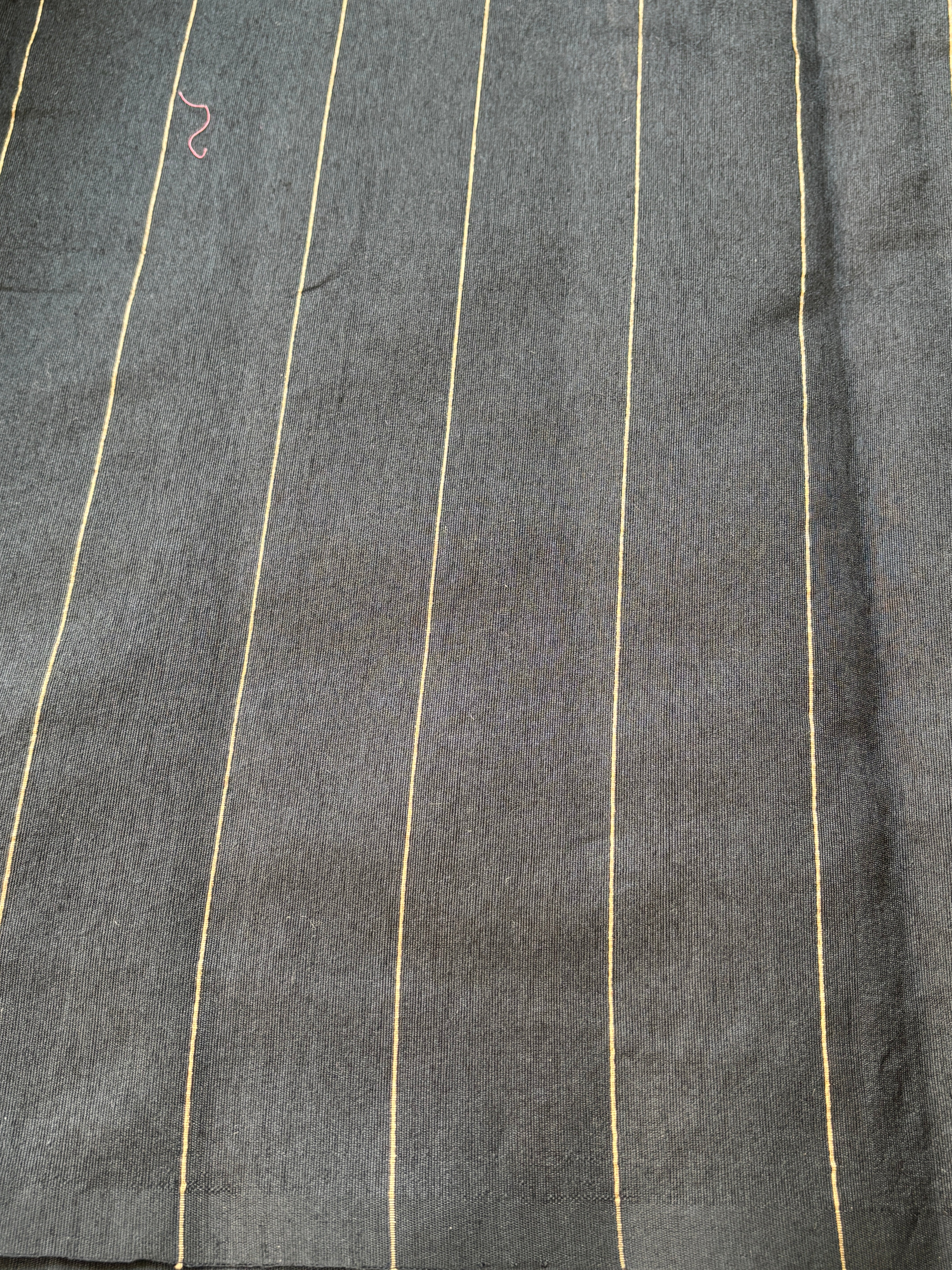 Black Banarasi Saree with All-Over Zari Buttas (No Border)