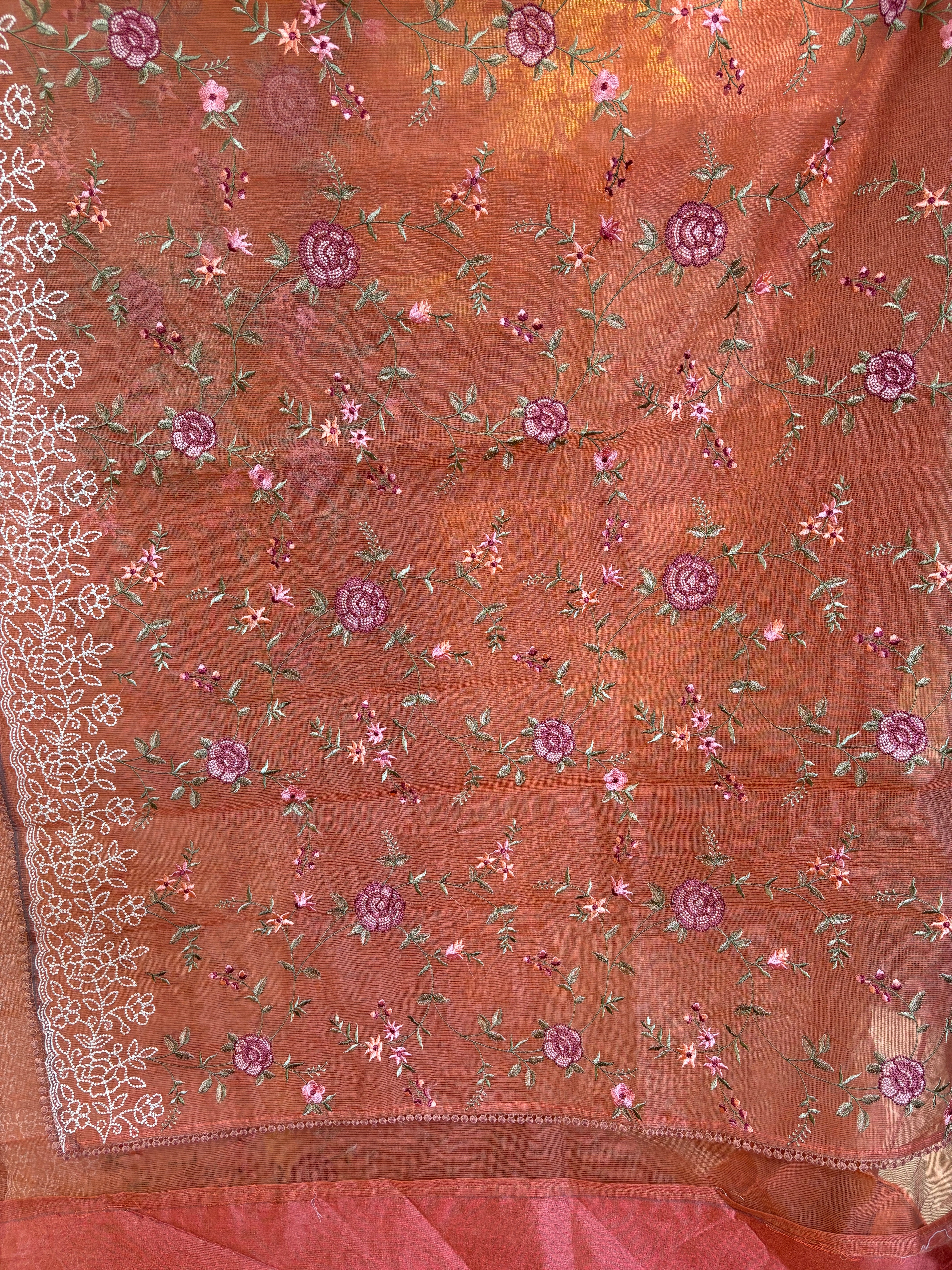 Pure supernet saree