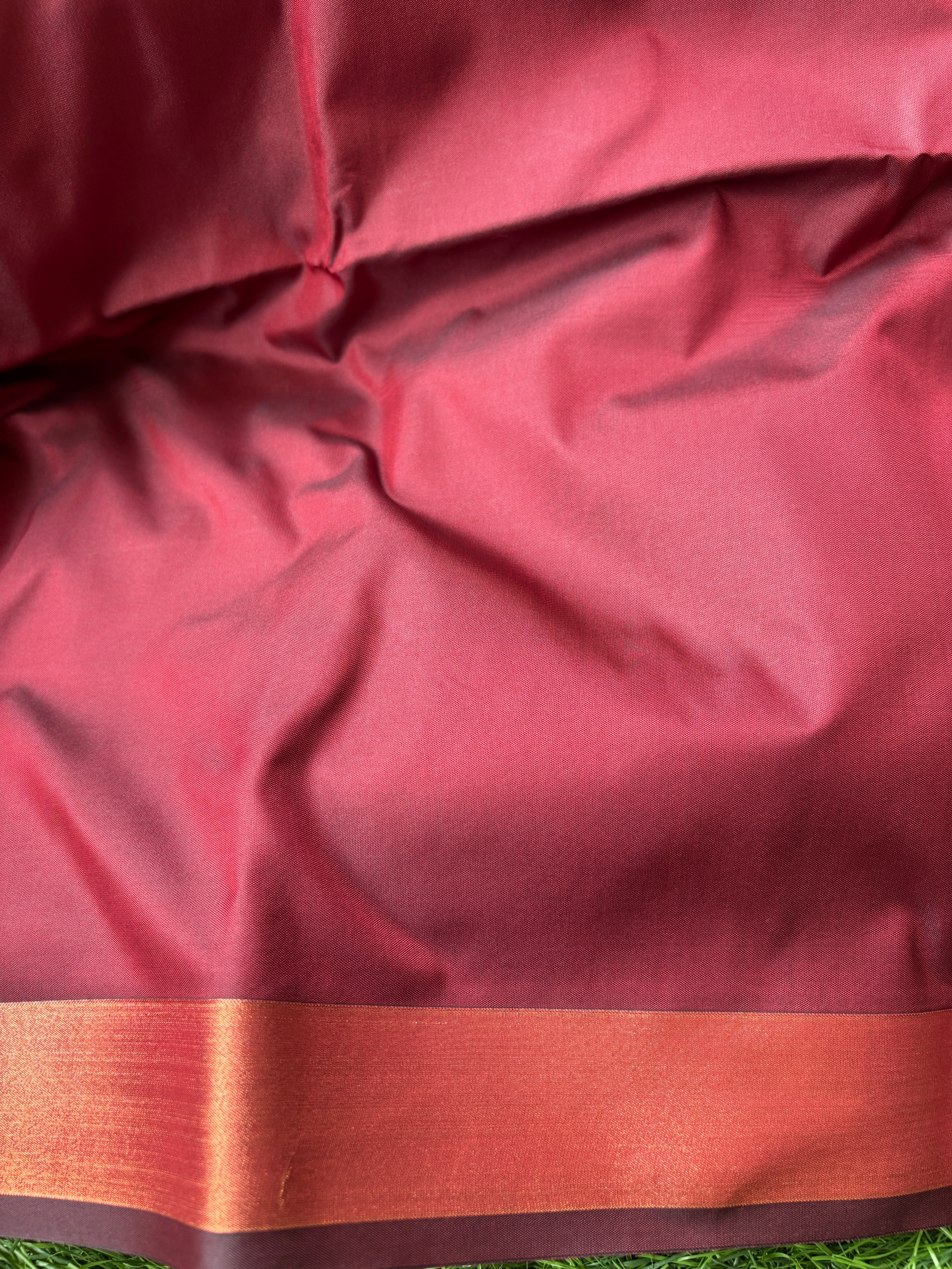 Coffee Brown Art Kanchipuram Saree with Maroon Pallu | Chandrika Lifestyles