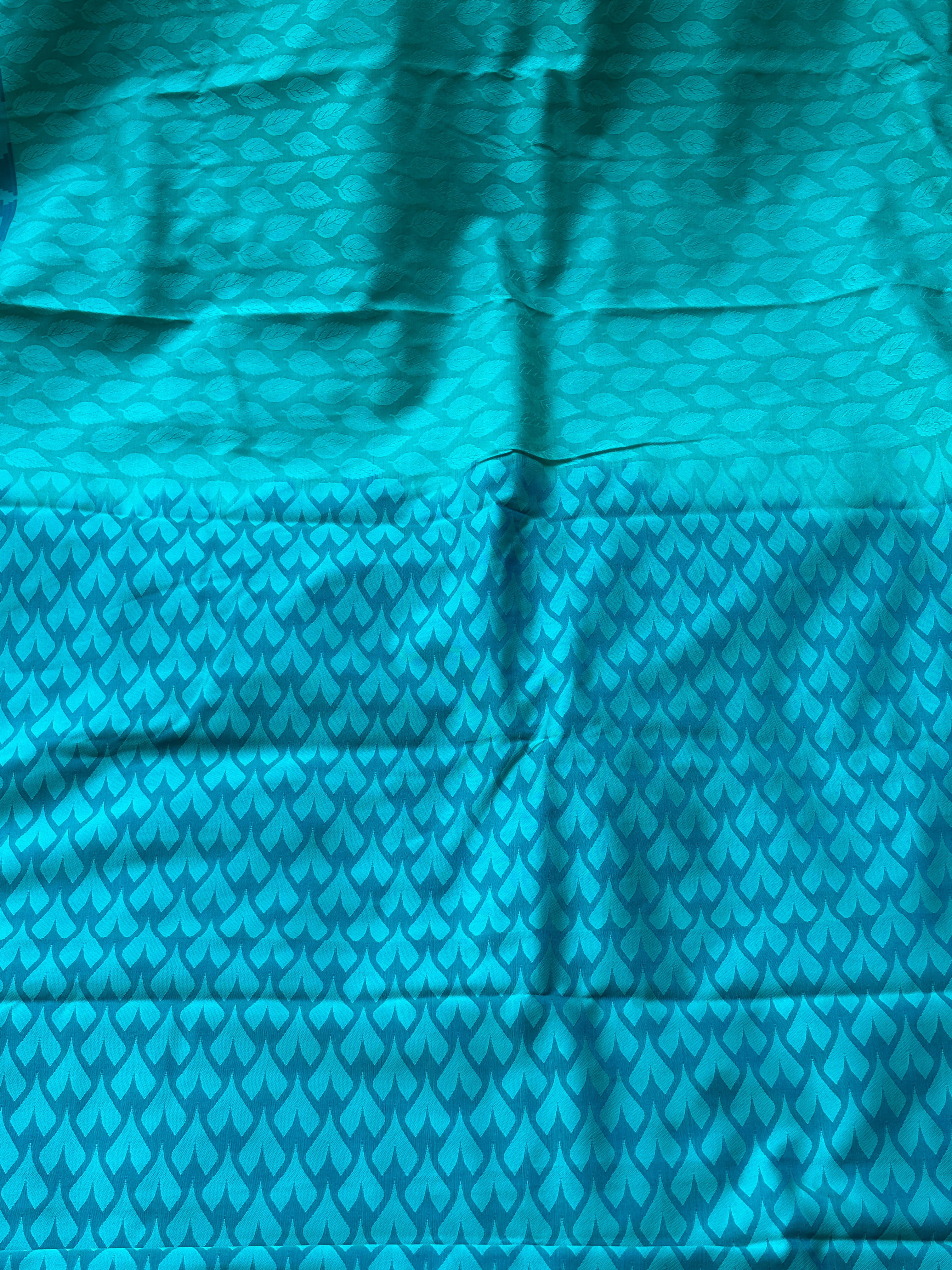 Sea Green Semi Silk Handwoven Kanjipuram Saree